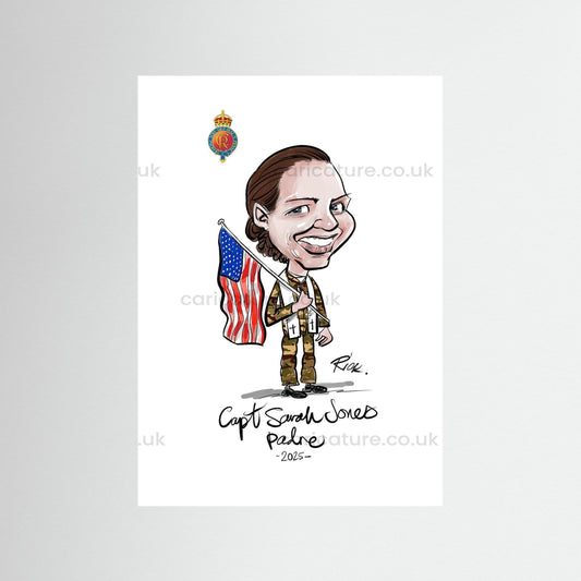 Caricature of Officer extracted from Group Painting