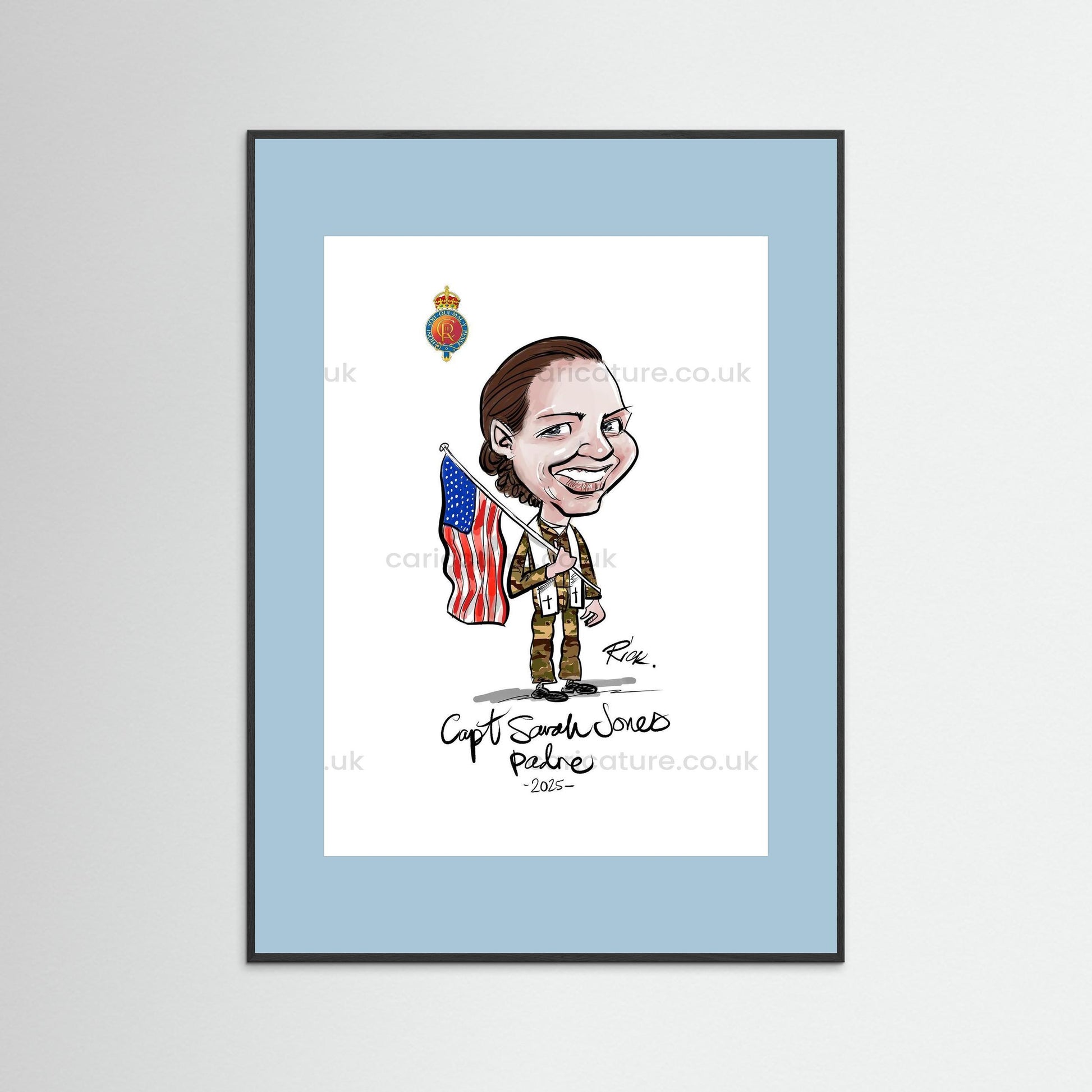 Caricature of Officer extracted from Group Painting