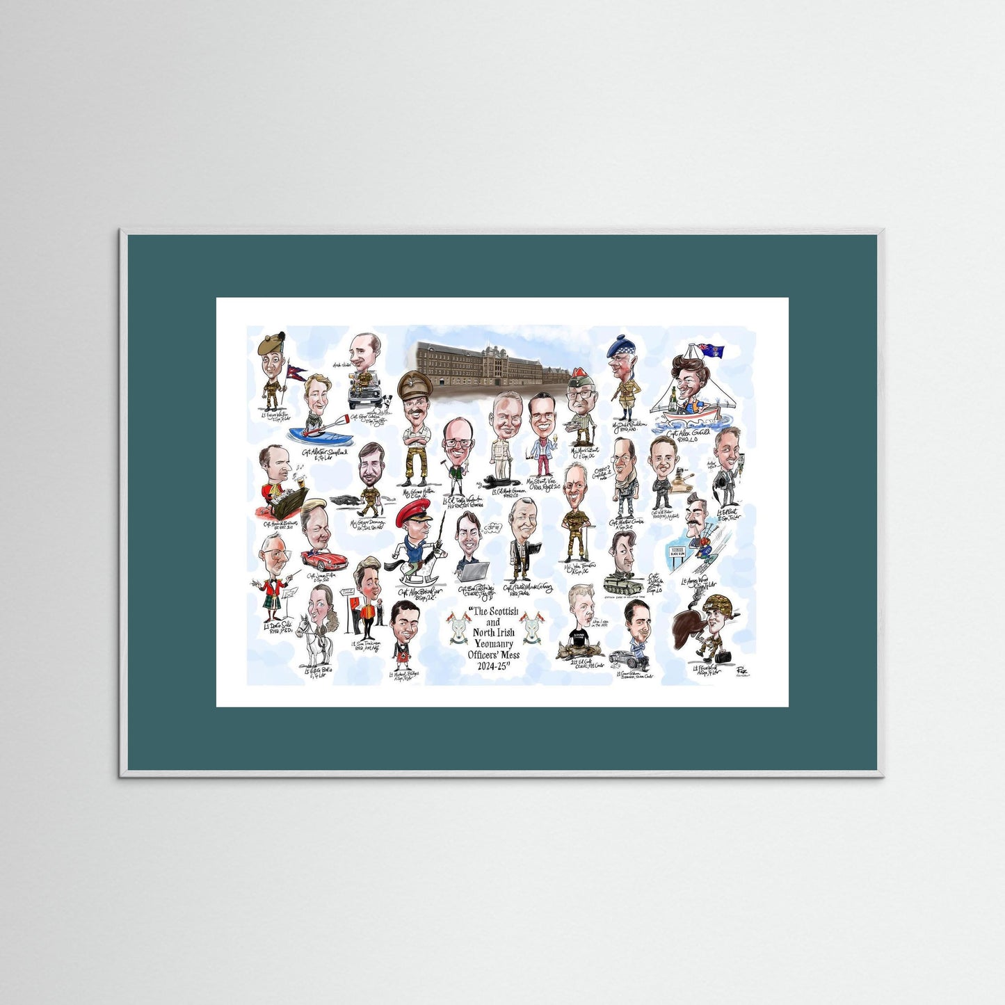 Scottish and NI Yeomanry A3 print on paper