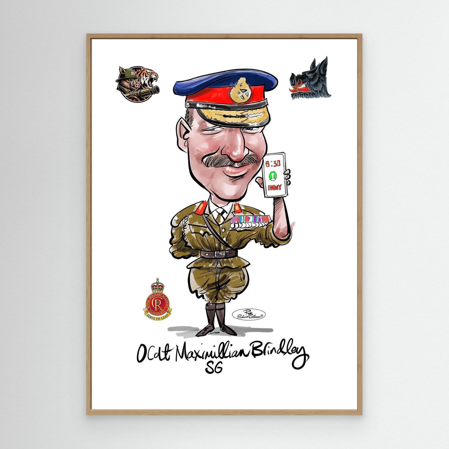Sandhurst Officer Cadet - print on canvas 