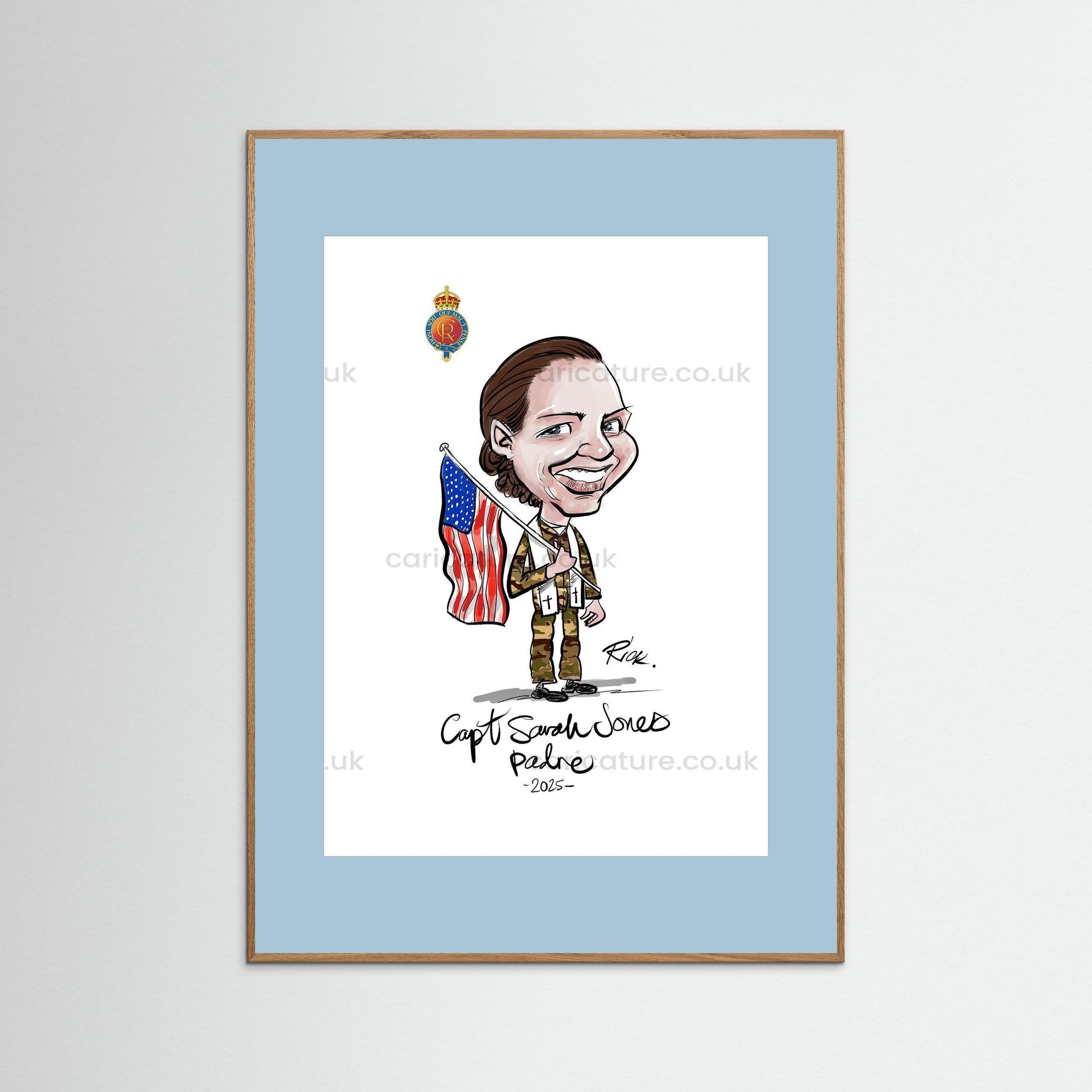 Caricature of Officer extracted from Group Painting