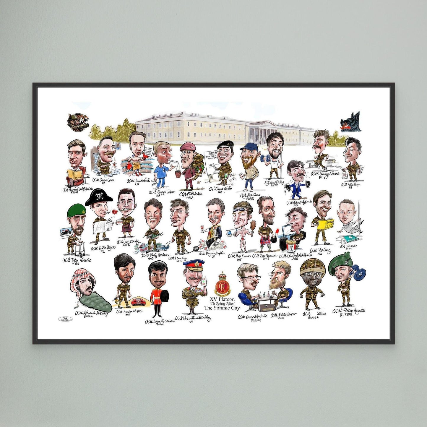Sandhurst XV Group print on canvas 