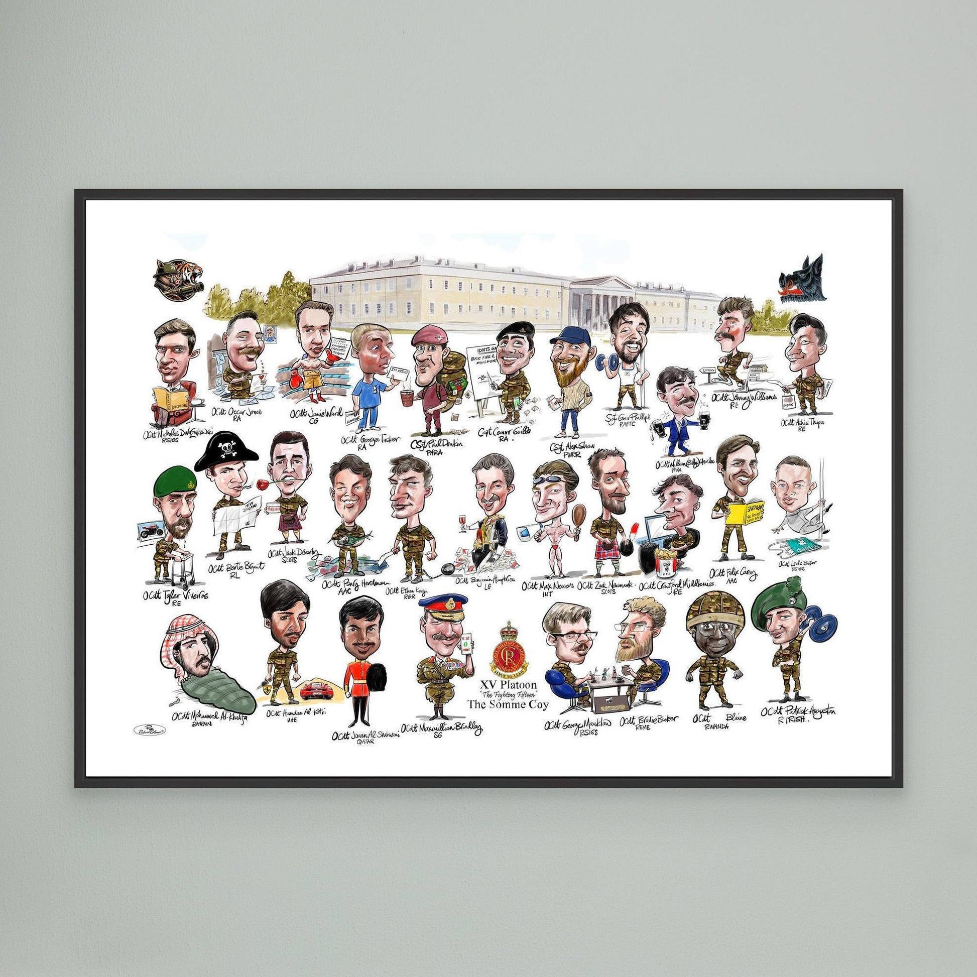 Sandhurst XV Group print on canvas 