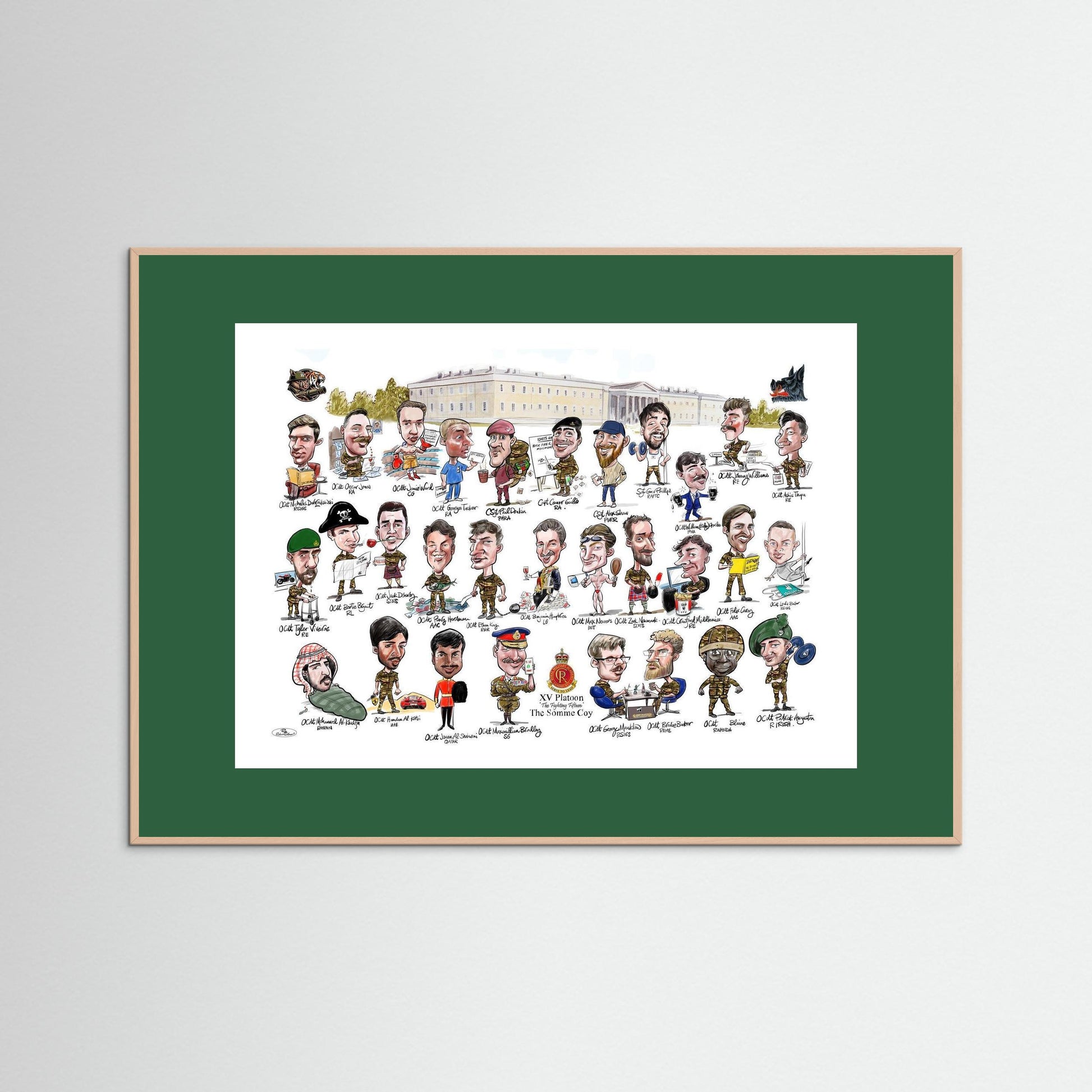 Sandhurst XV framed Print on art paper 