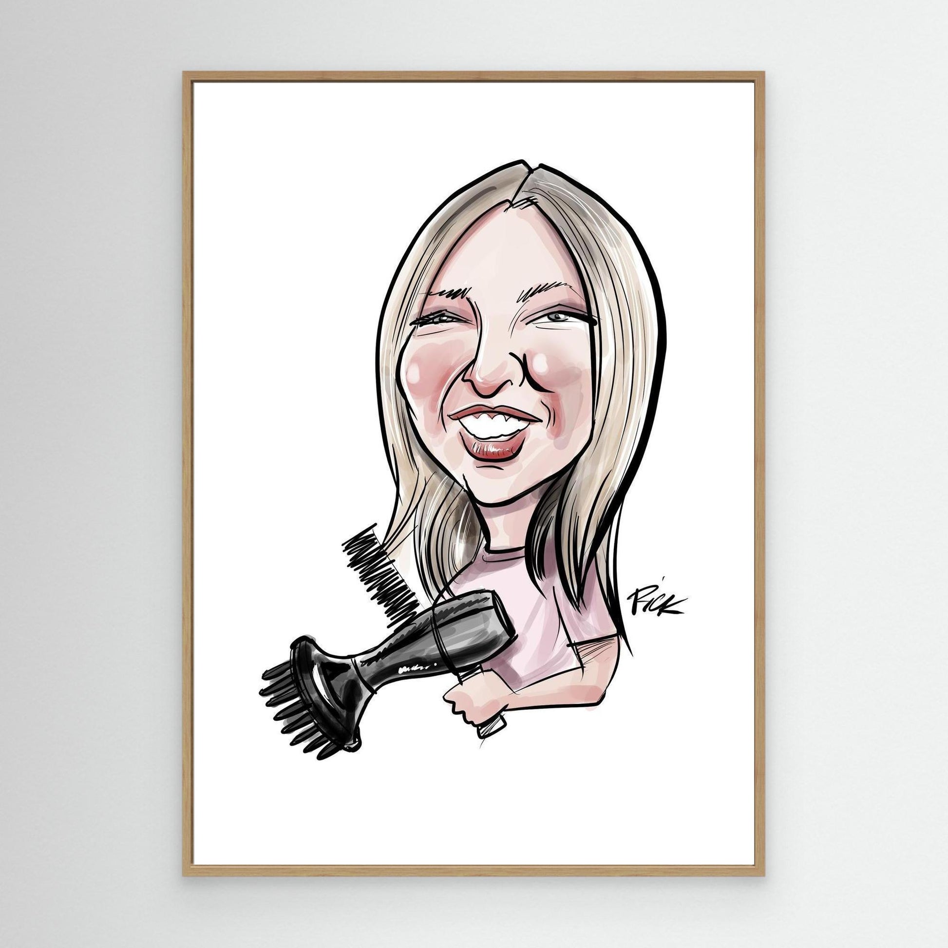 Hair by Me - Staff Caricature