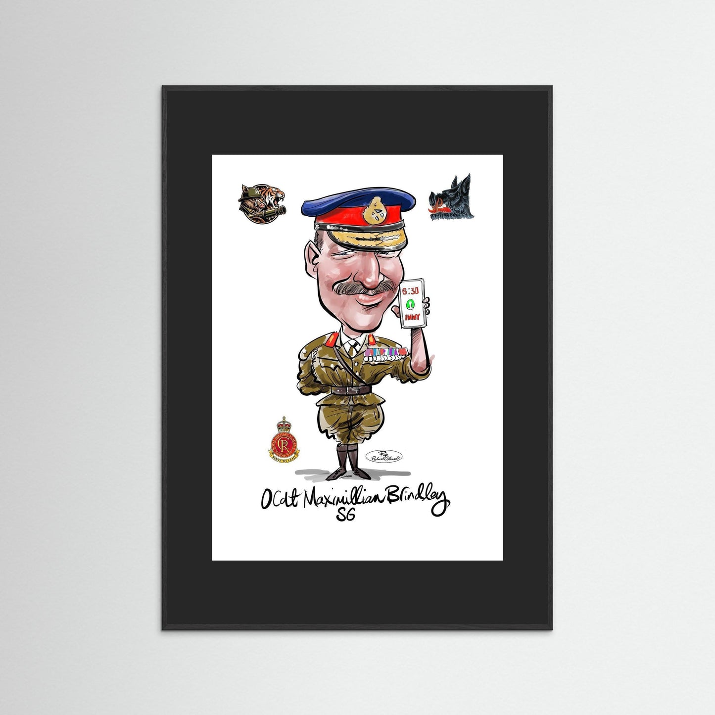 Sandhurst Officer Cadet - print on art paper 