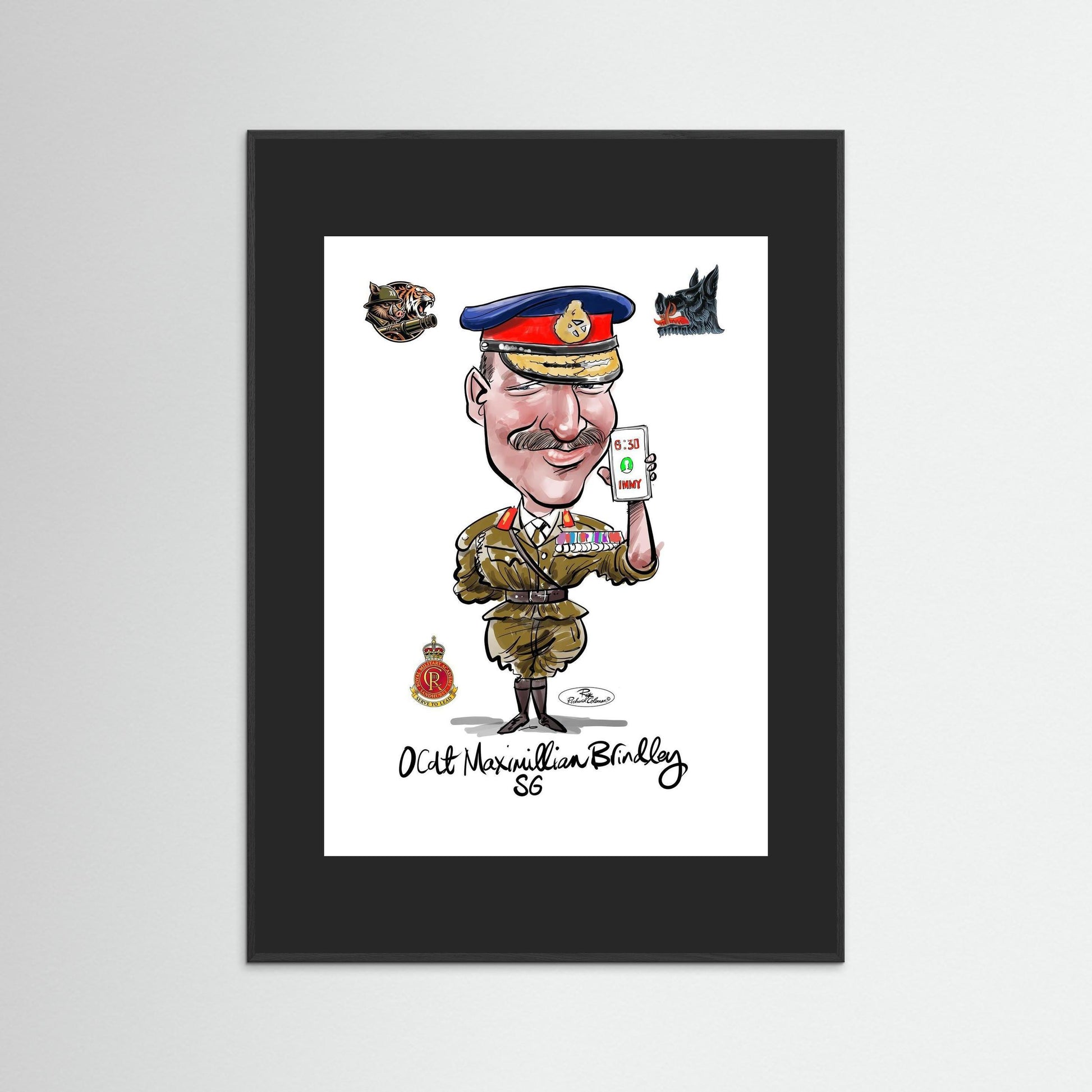 Sandhurst Officer Cadet - print on art paper 