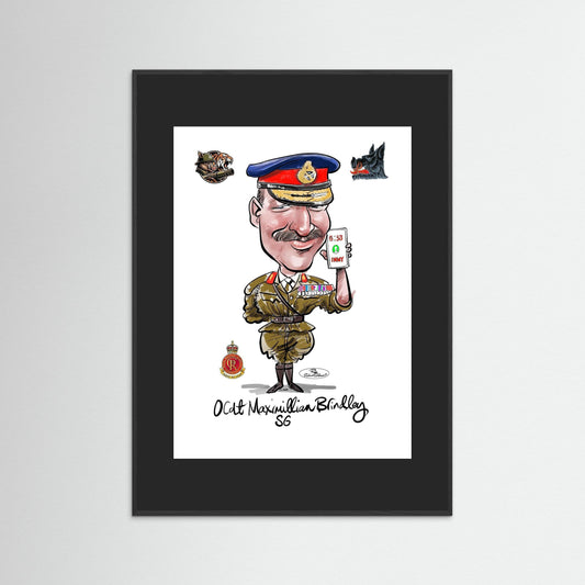 Sandhurst Officer Cadet - print on art paper 