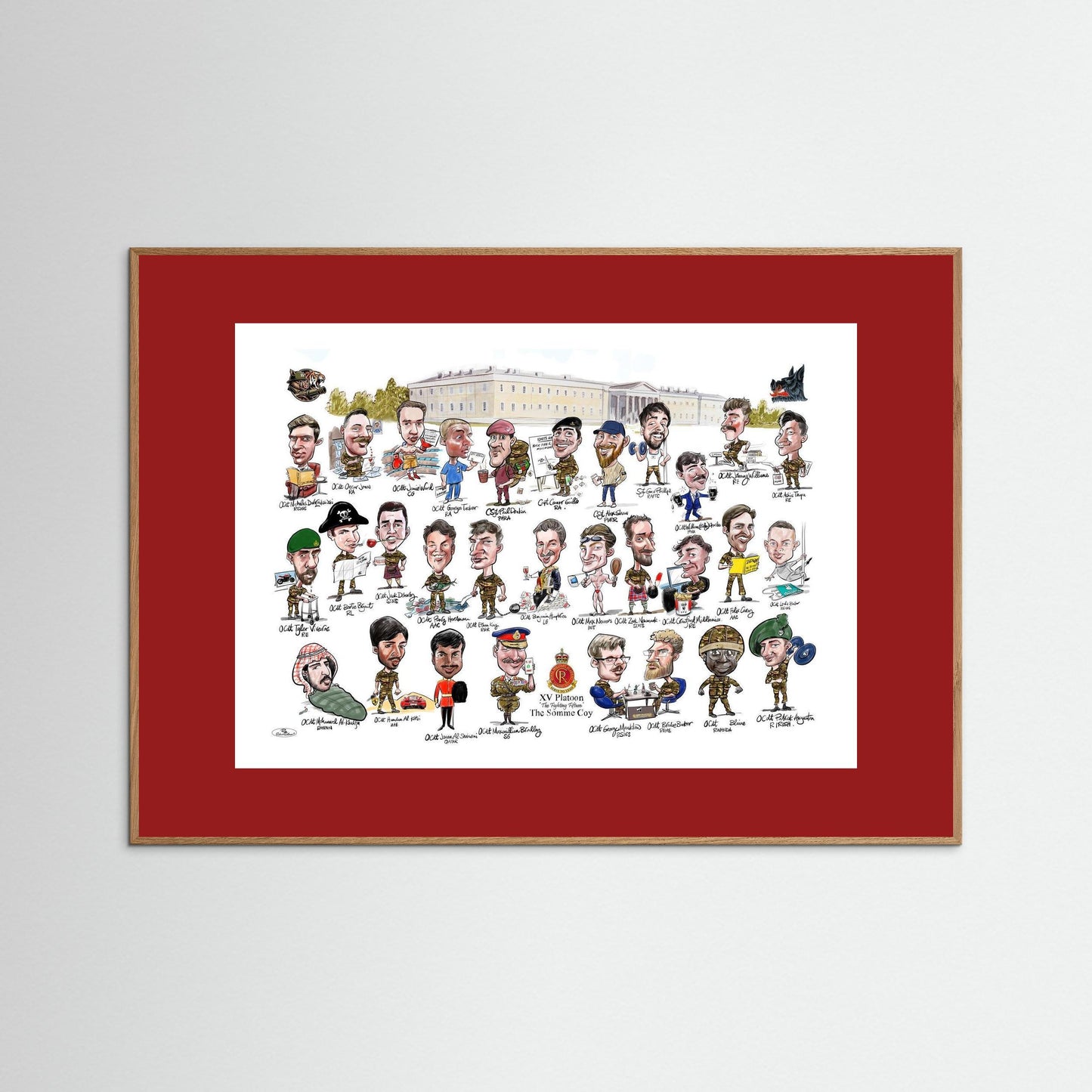 Sandhurst XV framed Print on art paper 