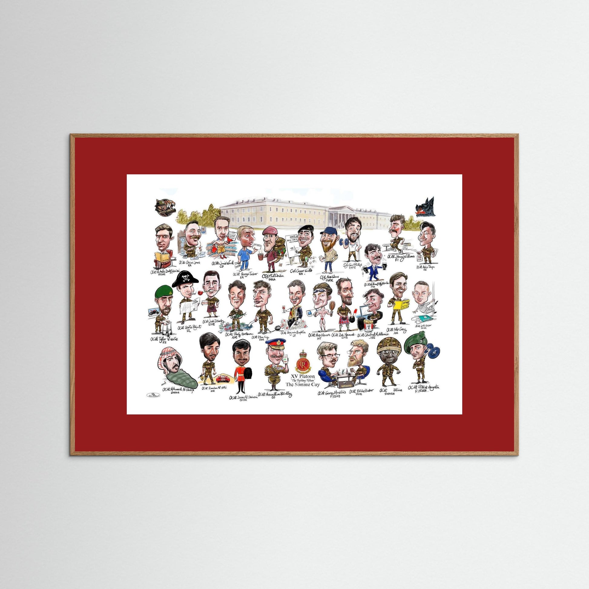 Sandhurst XV framed Print on art paper 