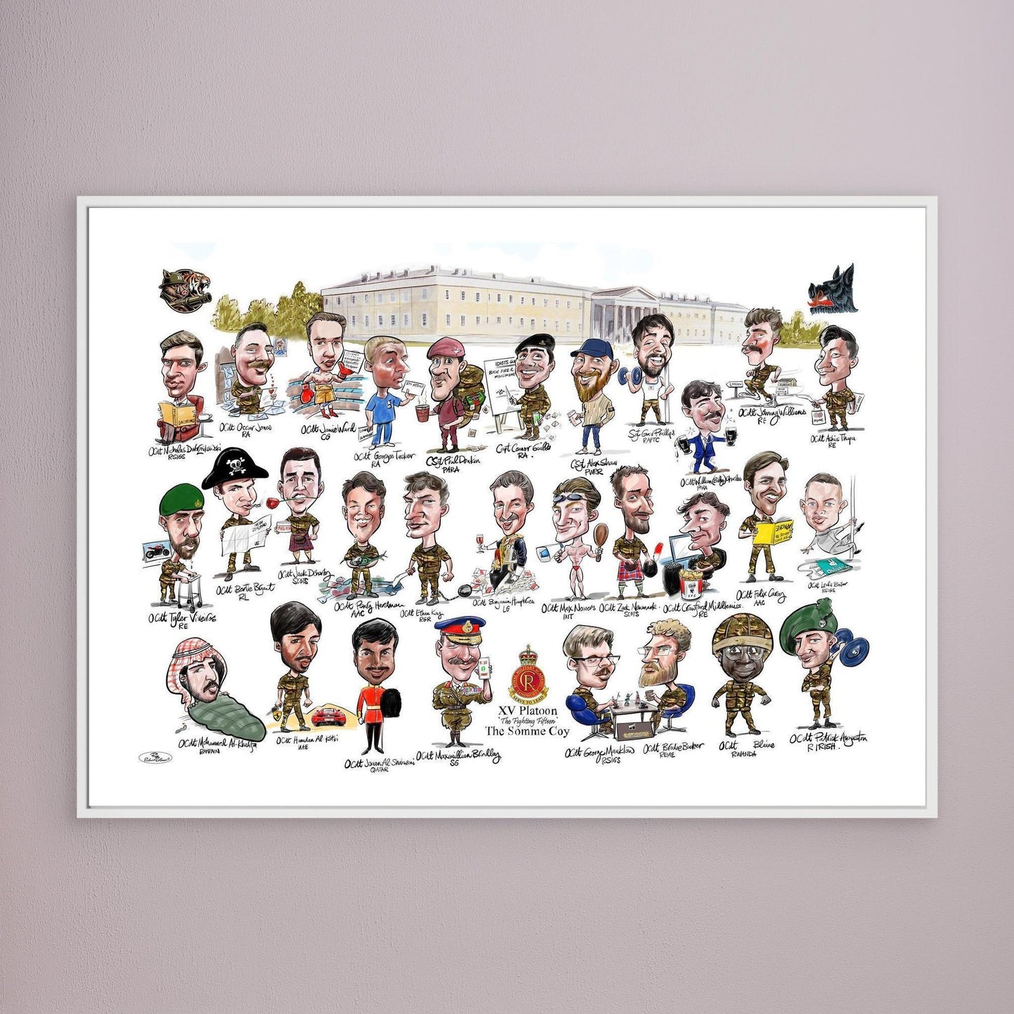 Sandhurst XV Group print on canvas 