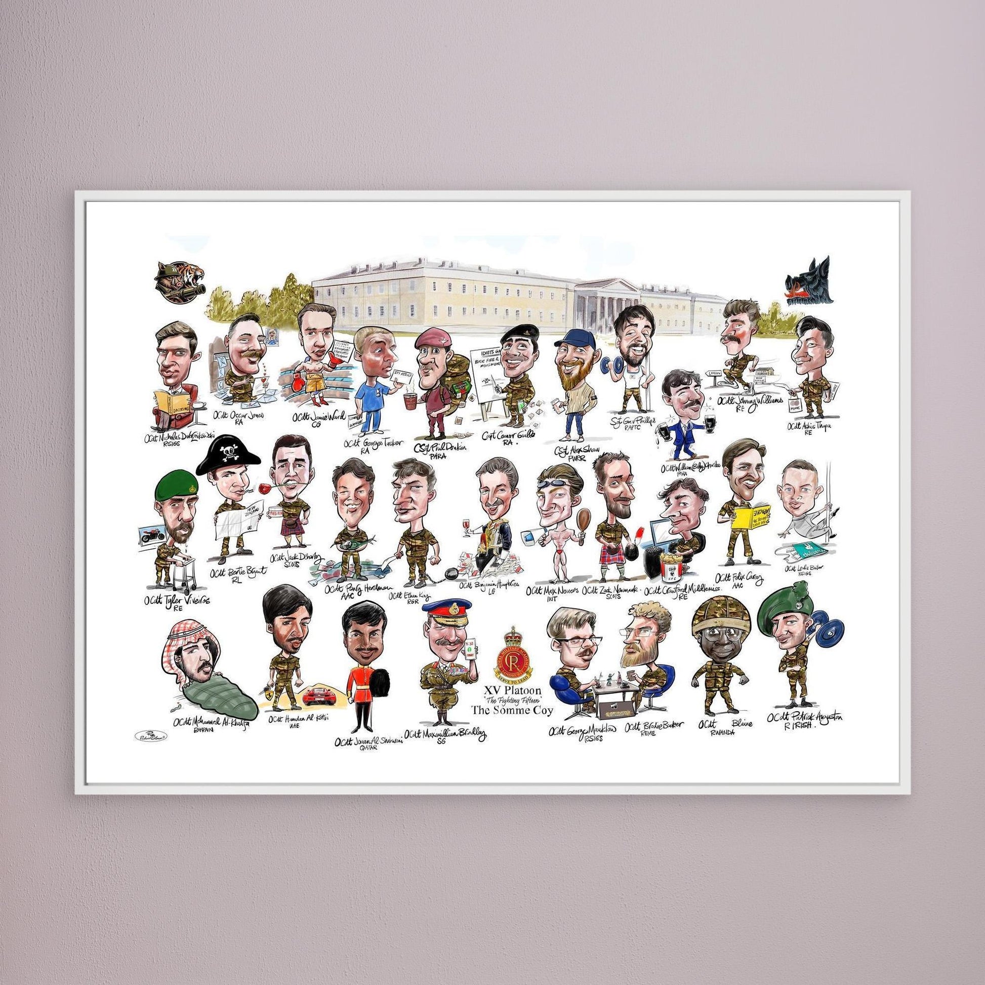 Sandhurst XV Group print on canvas 