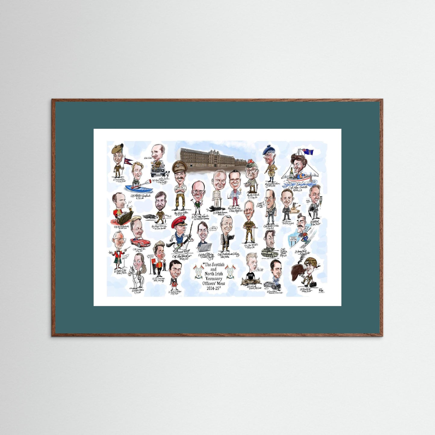 Scottish and NI Yeomanry A3 print on paper