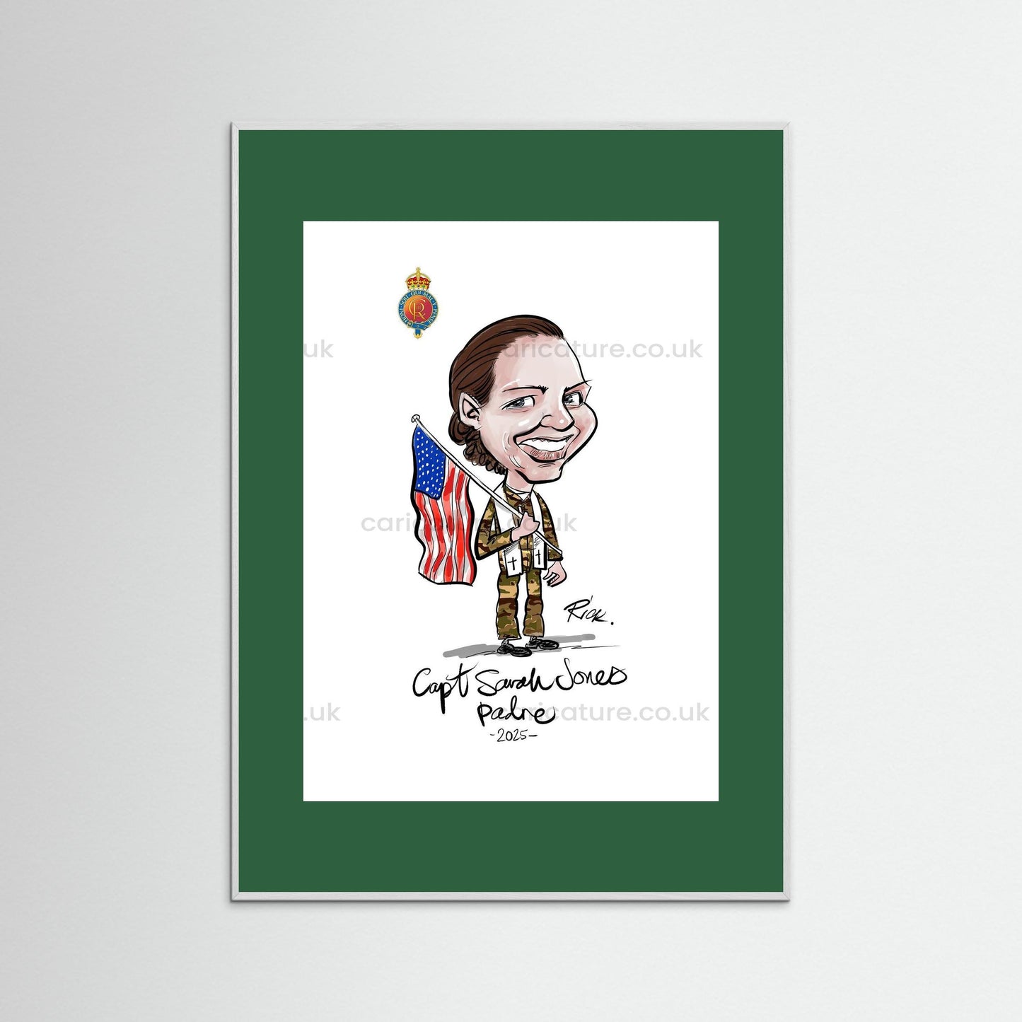 Caricature of Officer extracted from Group Painting
