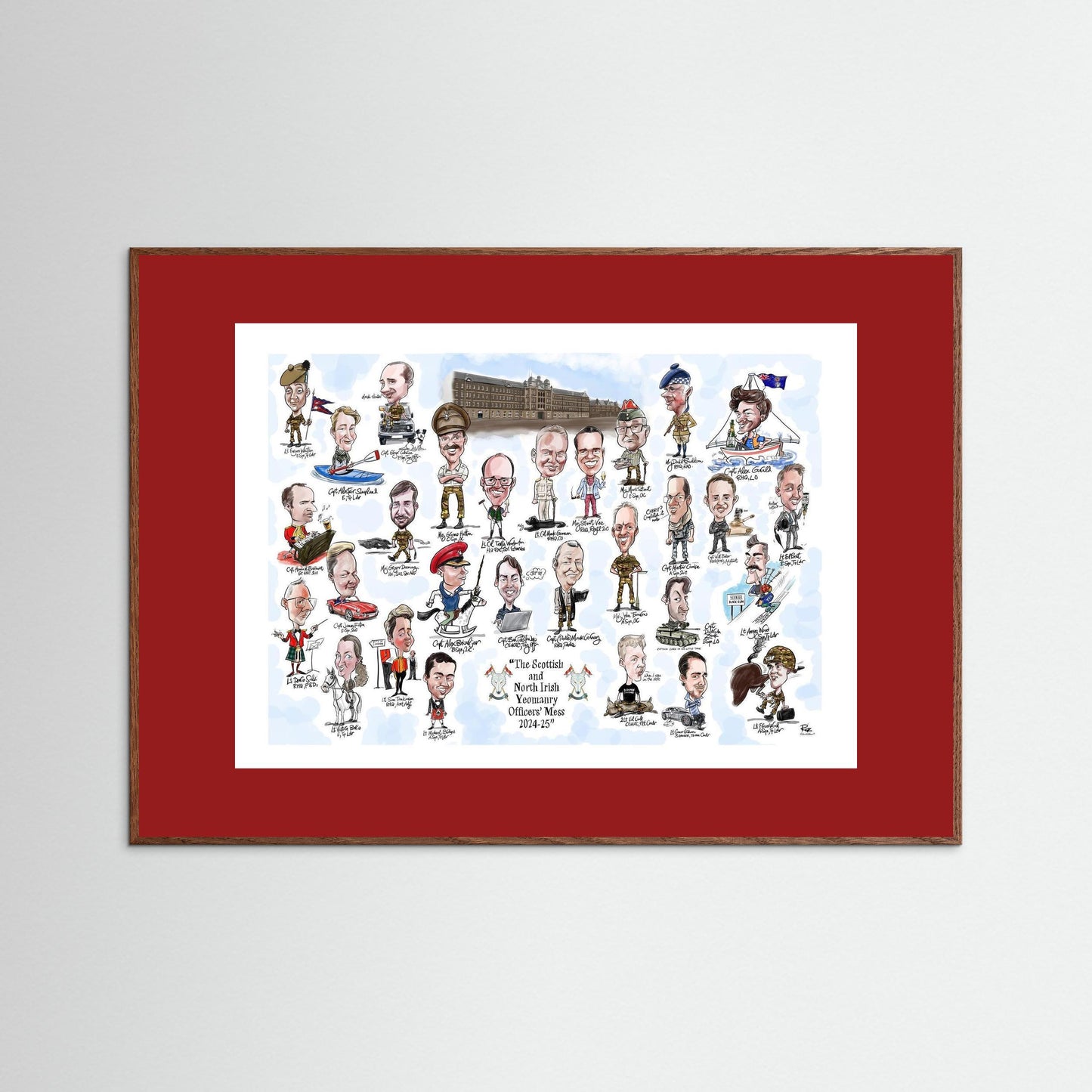 Scottish and NI Yeomanry A3 print on paper
