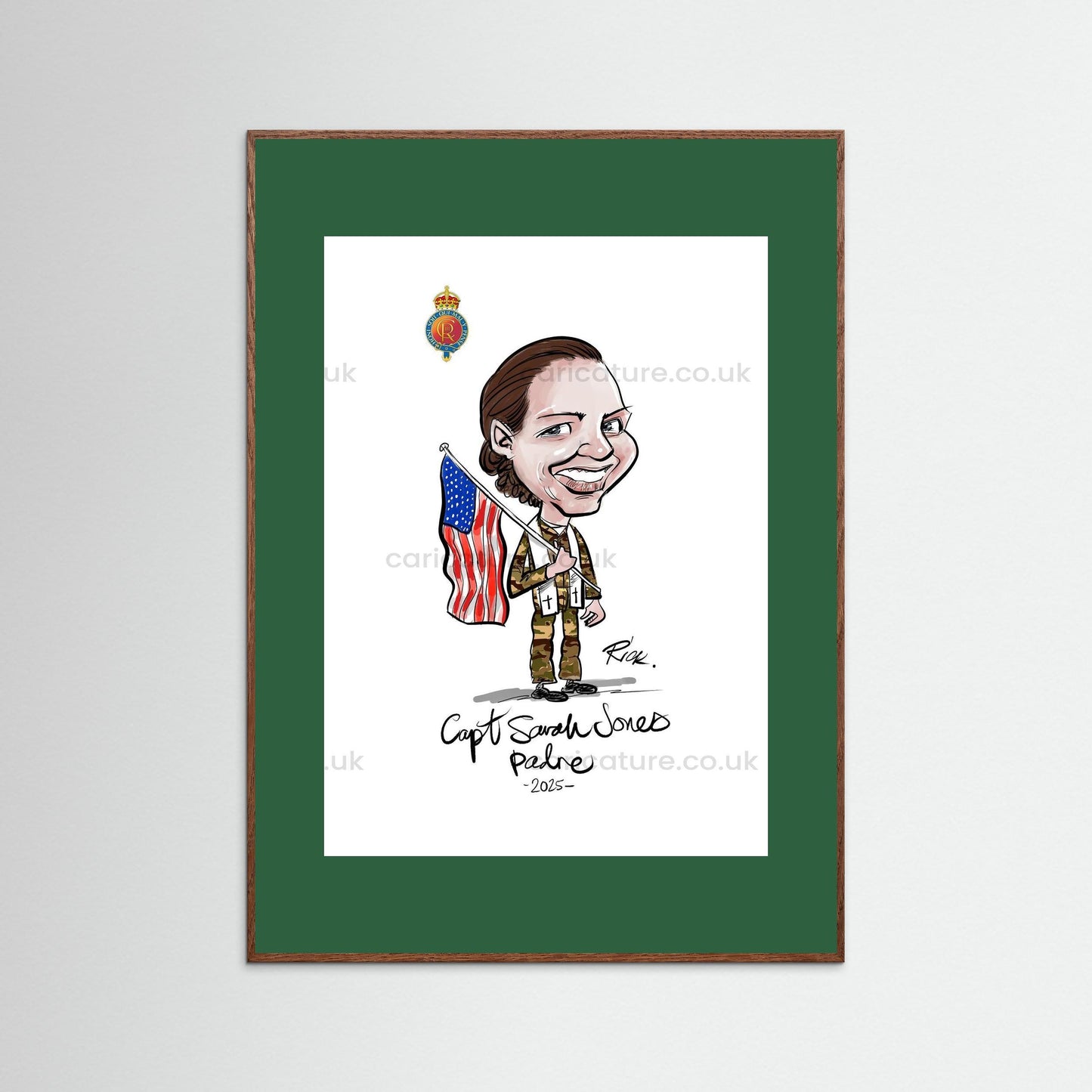 Caricature of Officer extracted from Group Painting