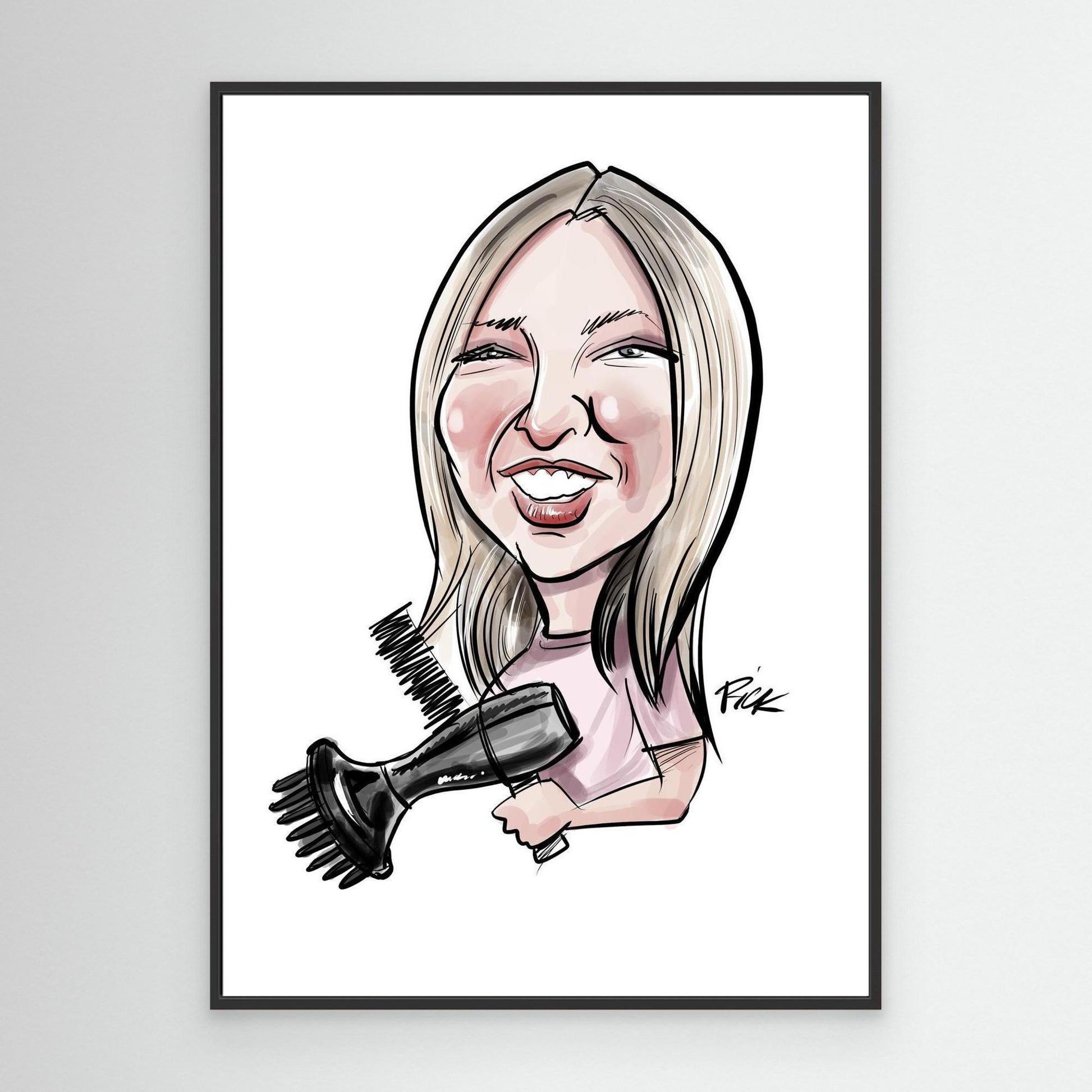 Hairdresser Caricature 