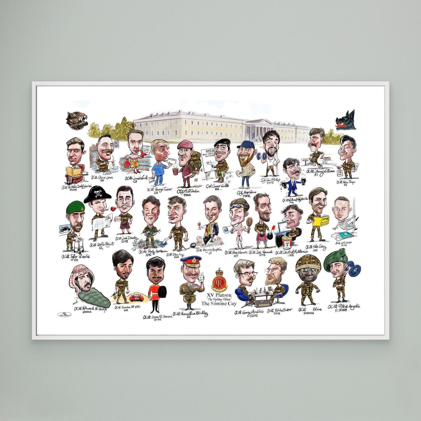 Sandhurst XV Group print on canvas 