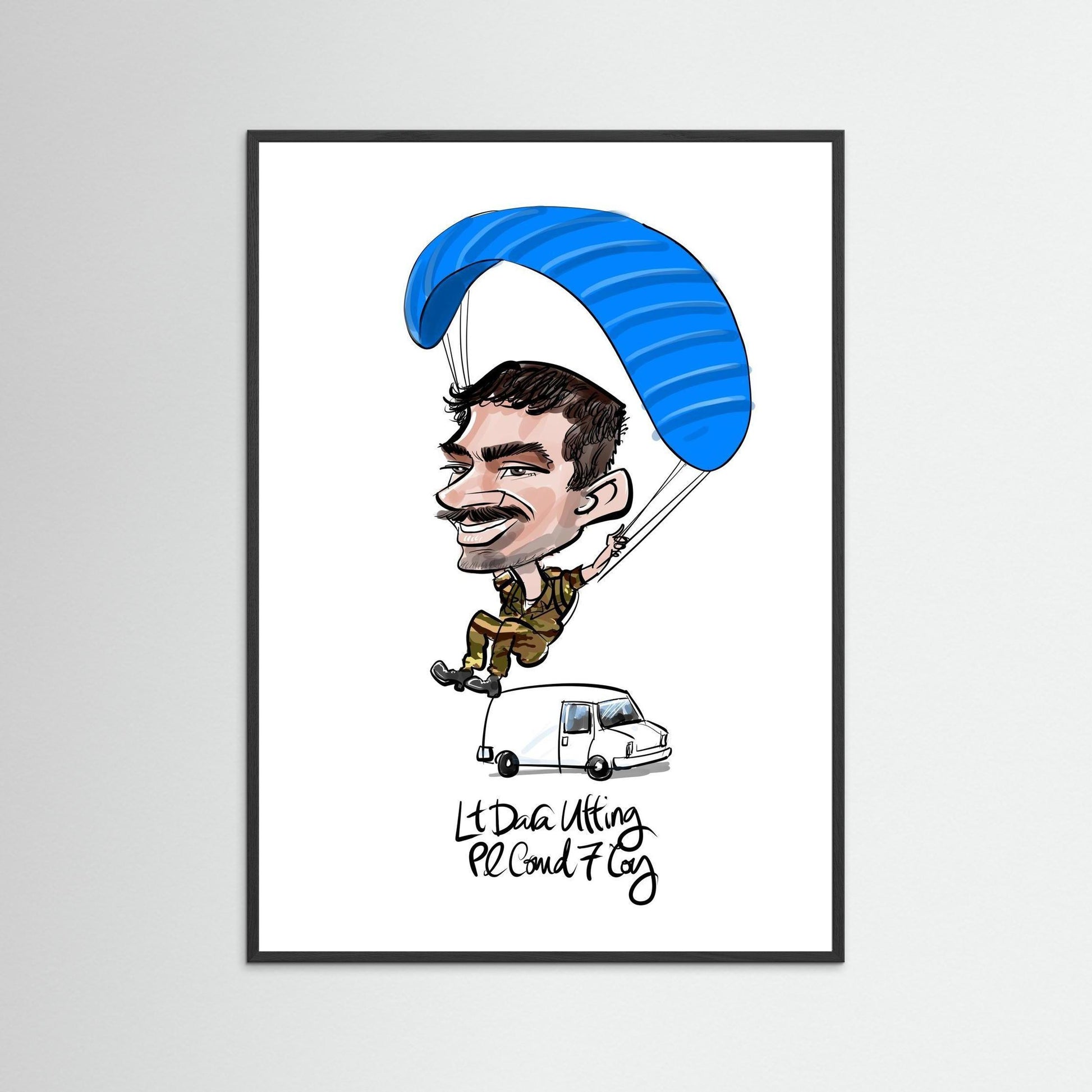 Caricature of Lt Dara Utting 