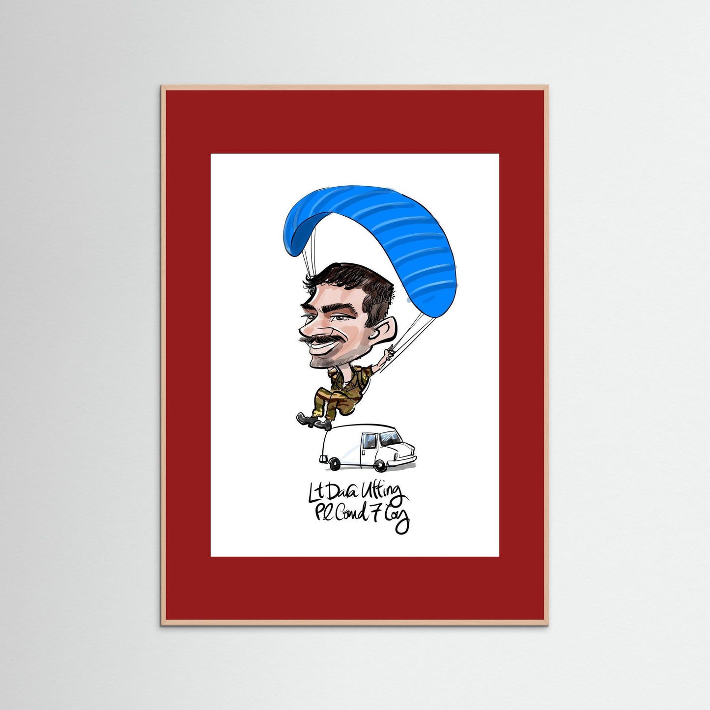 Caricature of Lt Dara Utting 