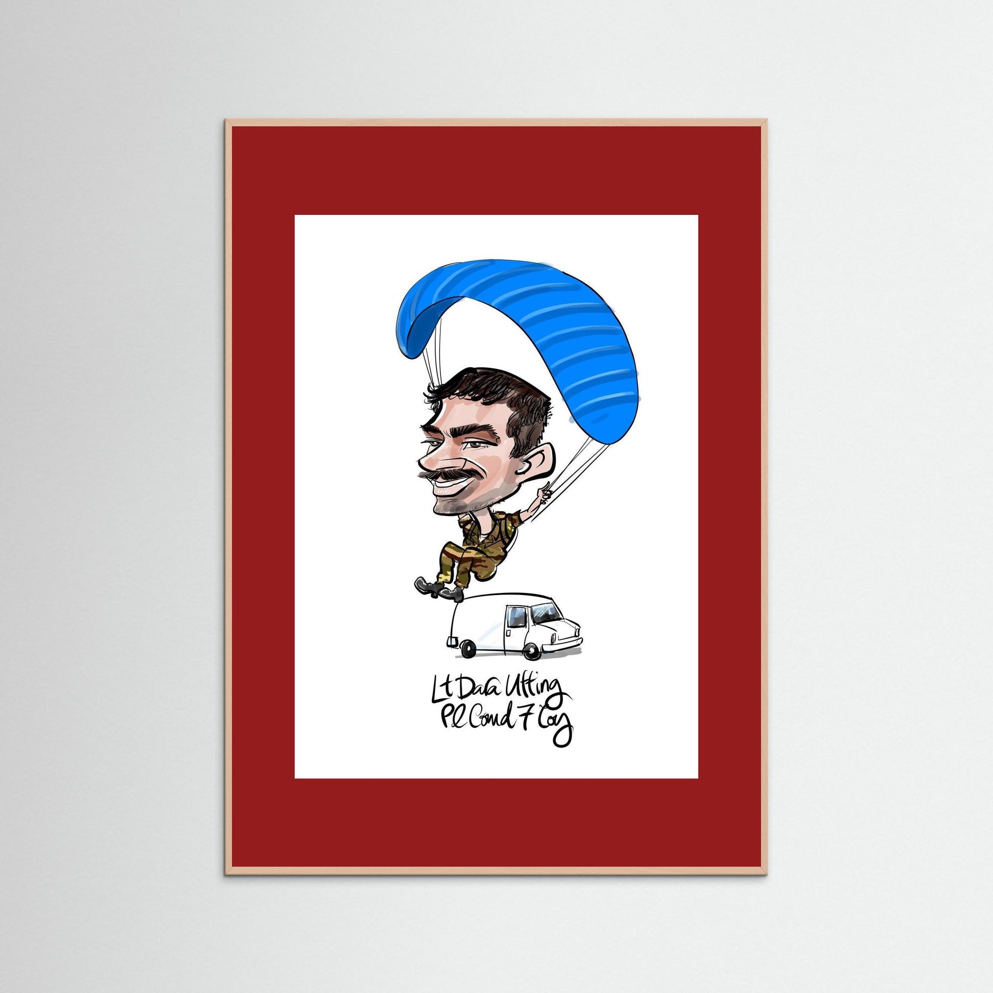 Caricature of Lt Dara Utting 