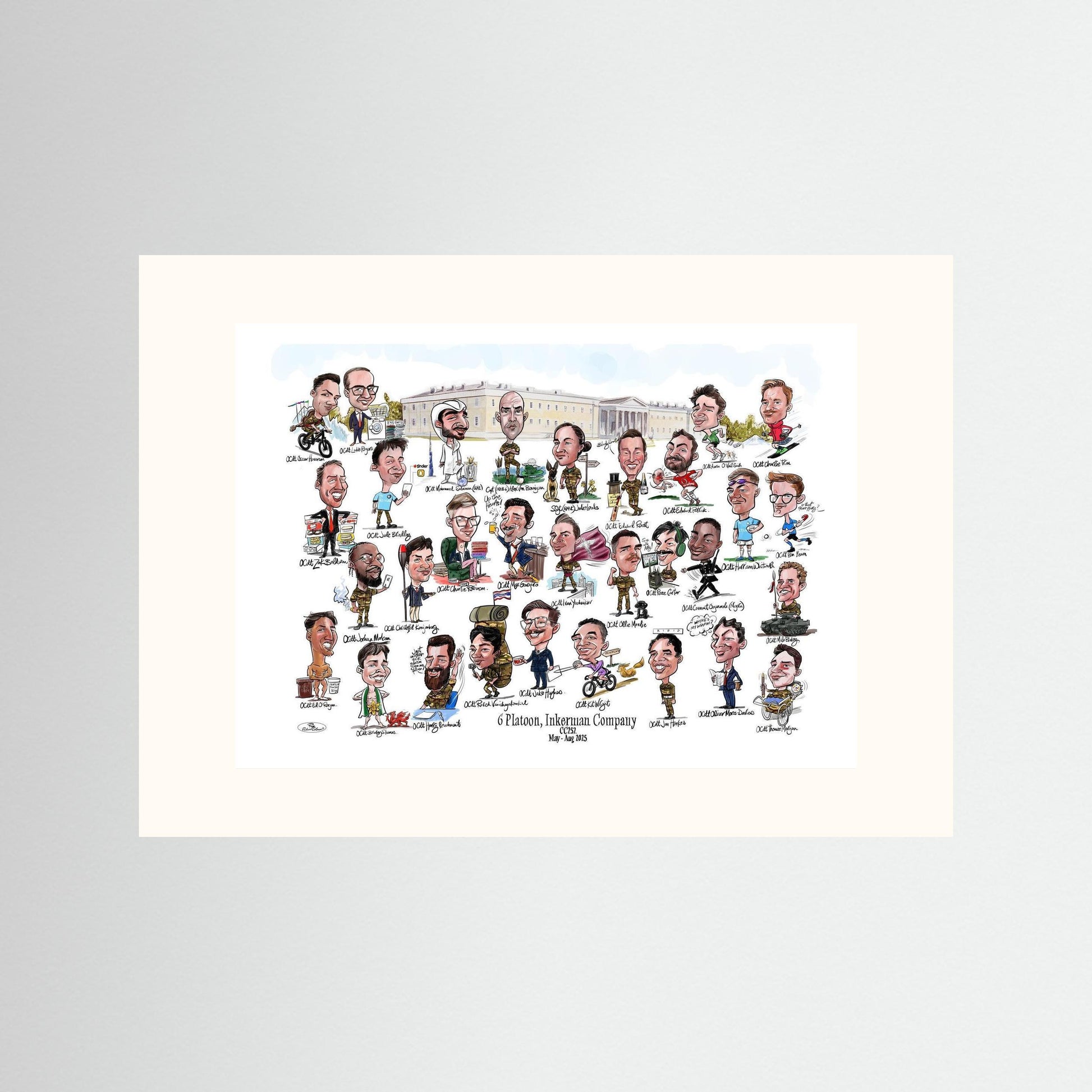 6 Platoon, Inkerman, Sandhurst print on paper 