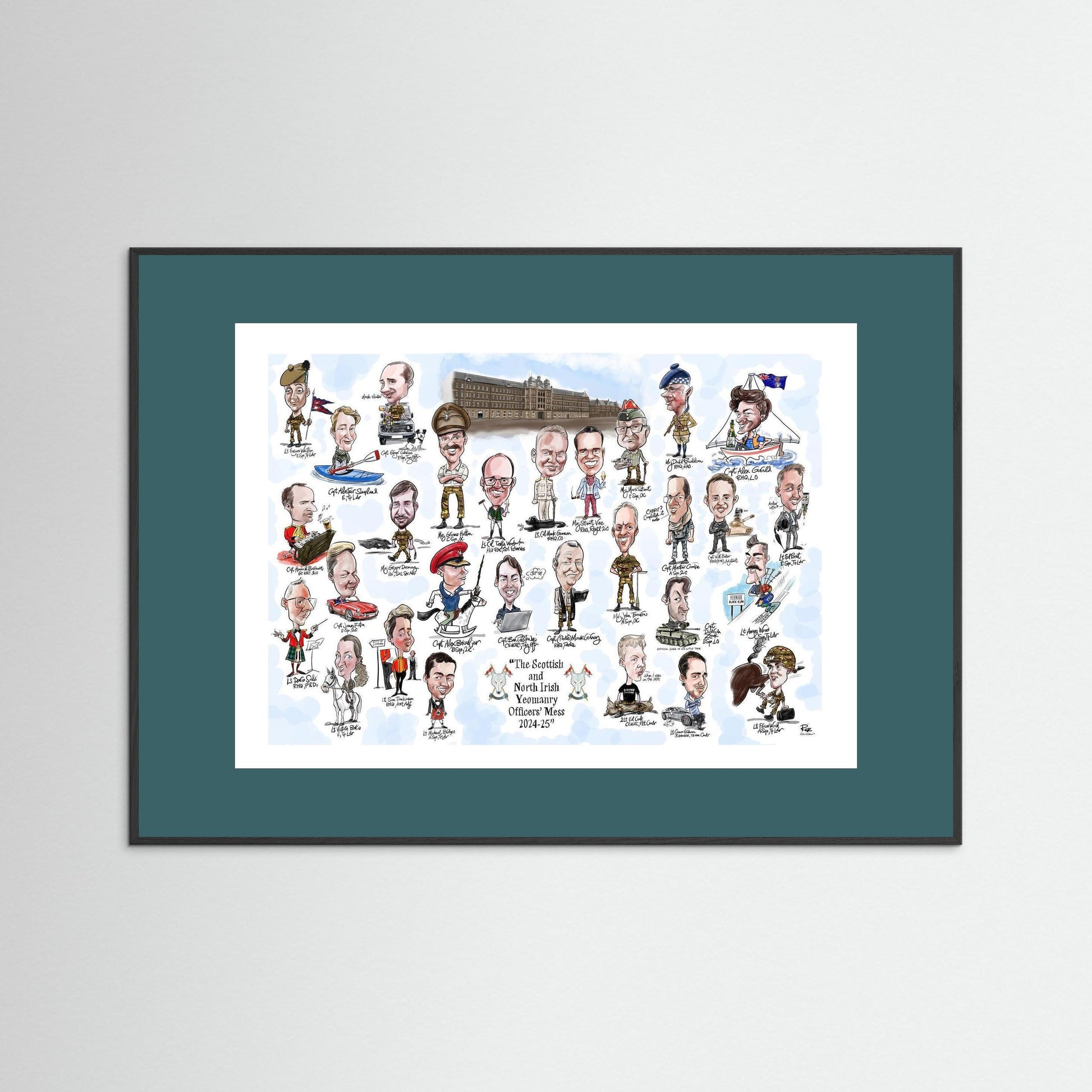 Scottish and NI Yeomanry A3 print on paper