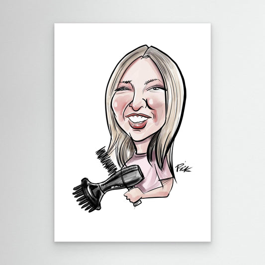 Hair by Me - Staff Caricature