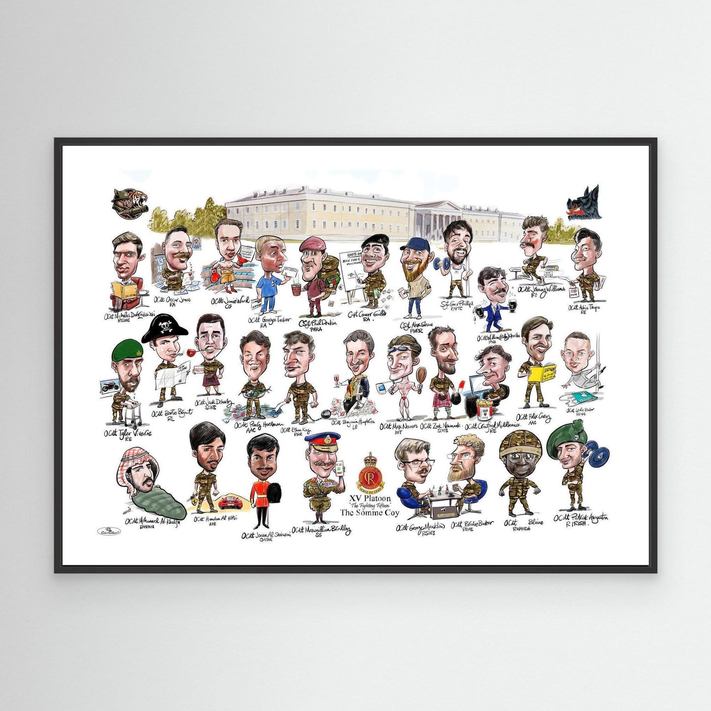 Sandhurst XV Group print on canvas 